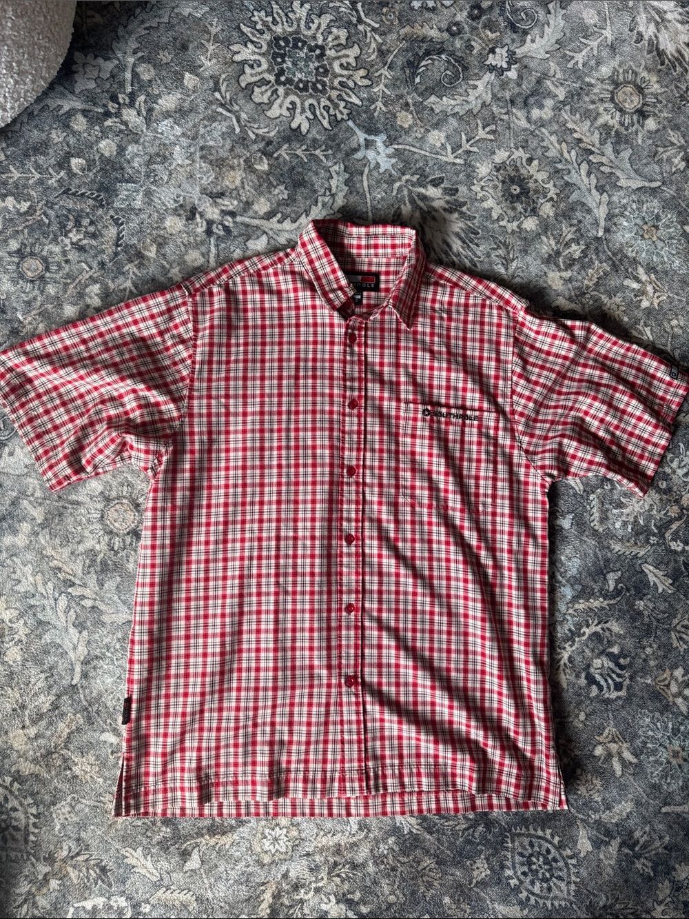 Southpole Plaid Short-Sleeve Button-Down Shirt